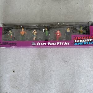 7-Figure PVC Set Justice League Of America Silver Age 2001 DC Direct NEW